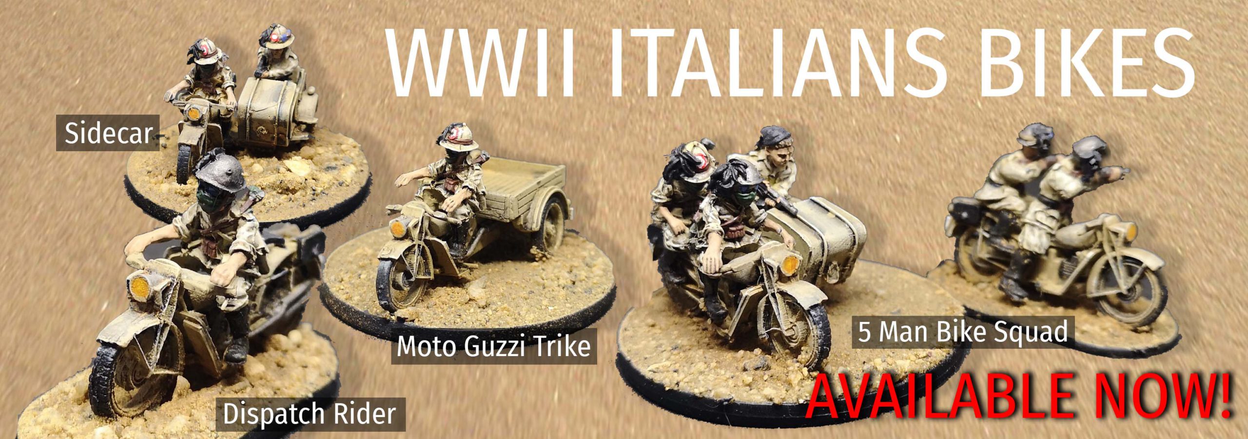 BACK IN STOCK!!! WWII Italian Bikes